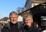 Gut besuchter Warenmarkt