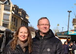 Gut besuchter Warenmarkt